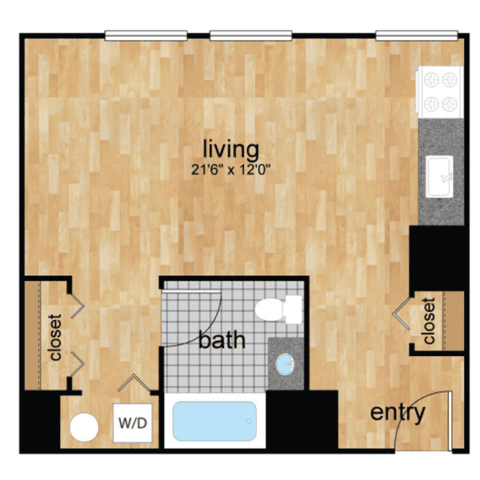 floorplan for Wilmington, DE apartments for rent